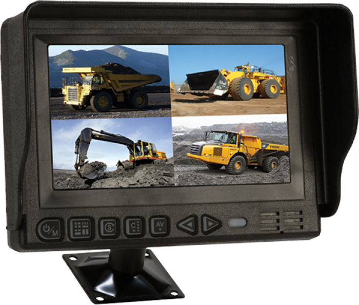 S-CMT704Q HD-Monitor 7" QUAD VISION